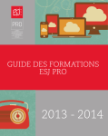 GUIDE DES FORMATIONS ESJ PRO