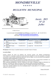 BULLETIN MUNICIPAL N° 25