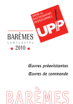 UPP Barème 2010
