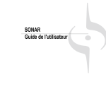 SONAR 8.5 Guide de l`utilisateur