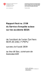 Rapport final no. 2159 du Service d`enquête suisse sur les