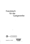 Französisch für das Gastgewerbe