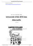 Université d`été 2010 des Alternatifs