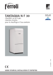 TANTAQUA N F 30 - Notices d`emploi pour chaudi&egrave;res, chauffe