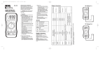 AC Voltage (V~) #61-310 Digital Multimeter Instruction