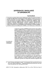 DIFFÉRENCES, SINGULARITÉ ET UNIVERSALITÉ