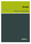 Shuttle Manuel d`utilisation - Product Documentation