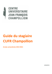 Guide stagiaire 2014 2015 - Centre universitaire Jean