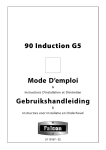 90 Induction G5 Mode D`emploi Gebruikshandleiding