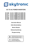 DC TO AC POWER INVERTERS - De Radiobeurs Louter BV