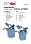 Scie à ruban SX 816D - SX 822DA