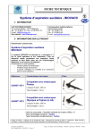 FICHE TECHNIQUE Système d`aspiration auxiliaire