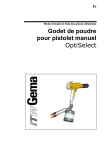 Godet de poudre pour pistolet manuel OptiSelect