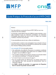 Guide Pratique du Protocole d`accord MFP-CNSD