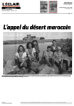 L`appel tlu désert marocain