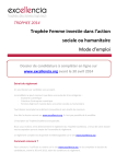 Troph&eacute;e Femme investie dans l`action sociale ou