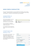 MODE D`EMPLOI NEWSLETTER