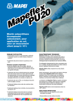 Mastic polyur&eacute;thane bicomposant autonivelant, pour