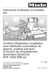 Instructions d`utilisation et d`installa- tion Combin&eacute;