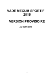 vade mecum sportif 2015 version provisoire