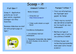 dépliant expliquant scoop.it