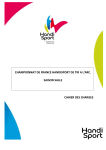 championnat de france handisport de tir a l`arc. saison