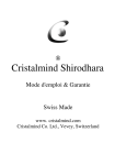 Cristalmind Shirodhara