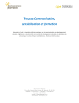 Trousse Communication, sensibilisation et formation