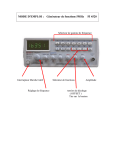 MODE D`EMPLOI : Générateur de fonctions 5MHz FI 4520