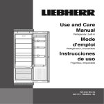 Use and Care Manual Mode d`emploi Instrucciones de uso