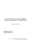 Du télétravail au travail mobile - Ministère du travail, de l`emploi et