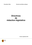 Directives de rédaction législative