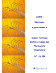 ACIER - Electrodes « pace-maker » Dossier