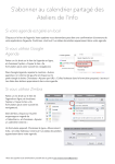 S`abonner au calendrier partagé des Ateliers de l`info
