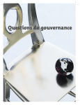 Questions de gouvernance