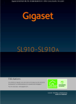 Gigaset SL910/SL910A et sa « fonction tactile » spécifique