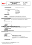 Fiche De S&eacute;curit&eacute; de la graisse &agrave; traire EURA T&eacute;tina