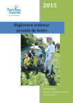 R&egrave;glement int&eacute;rieur 2015