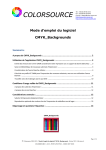 Mode d`emploi du logiciel CMYK_Backgrounds