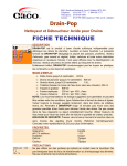 Drain-Pop Nettoyeur et Déboucheur Acide pour Drains