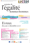 Affiche Semaine de l`Egalité Femmes-Hommes, Evreux