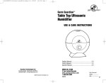 Ultrasonic Humidifier Manual 2L