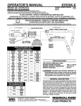 OPERATOR`S MANUAL 63539X-X