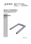 Notice d`installation Pont bascule en U KERN KFU
