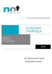 Synoptique Catalogue 2015