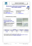 FICHE TECHNIQUE Brosse pour prélèvement microbiologique Avec