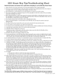 H2O Steam Mop Tips/Troubleshooting Sheet