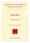 version PDF - 147 pages - Les Enjeux de l`information et de la