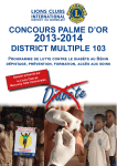 concours palme d`or district multiple 103