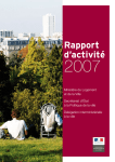 Rapport d`activité - Ministère de la Ville